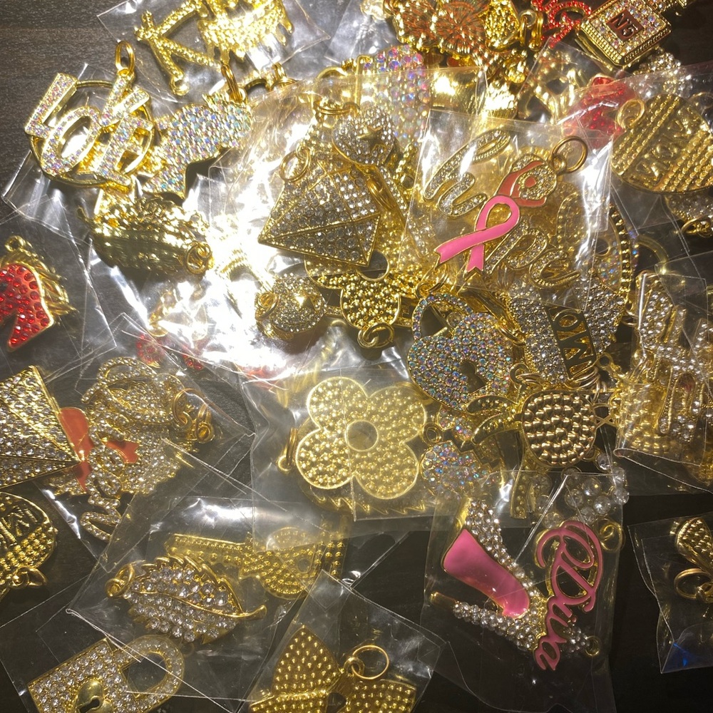 50pc Mixed Bling Charm Bundle